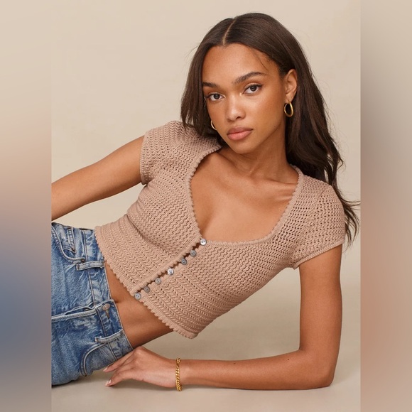 Reformation Tops - Reformation Catarina Open Knit Sweater